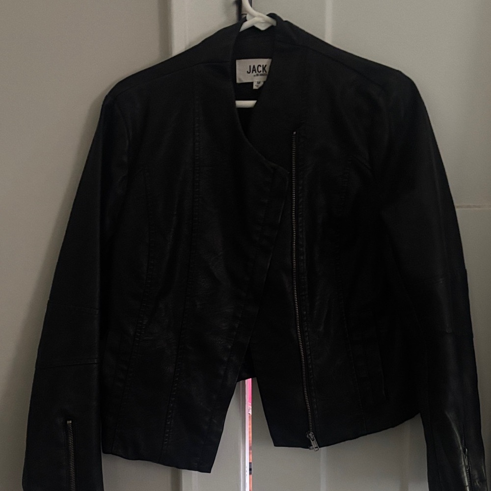 Jack by BB Dakota Women's Dark Leather Jacket